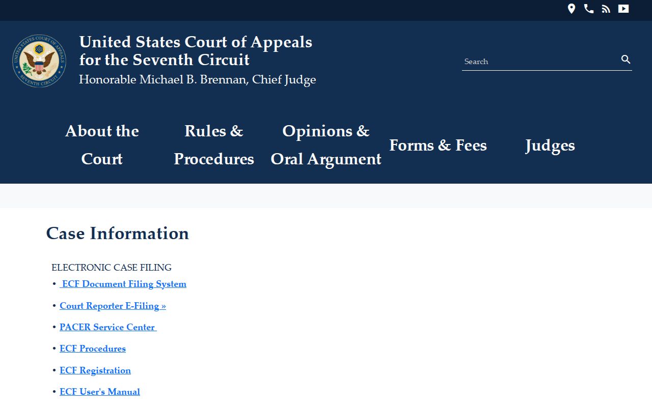 Farmland court records and Seventh Circuit federal appeal boundary