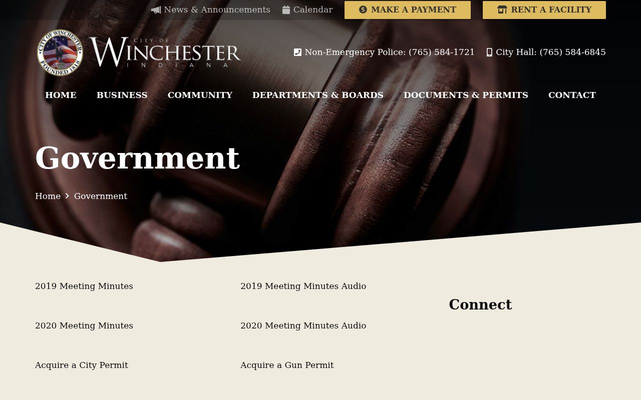 Winchester court records and official city court closure notice